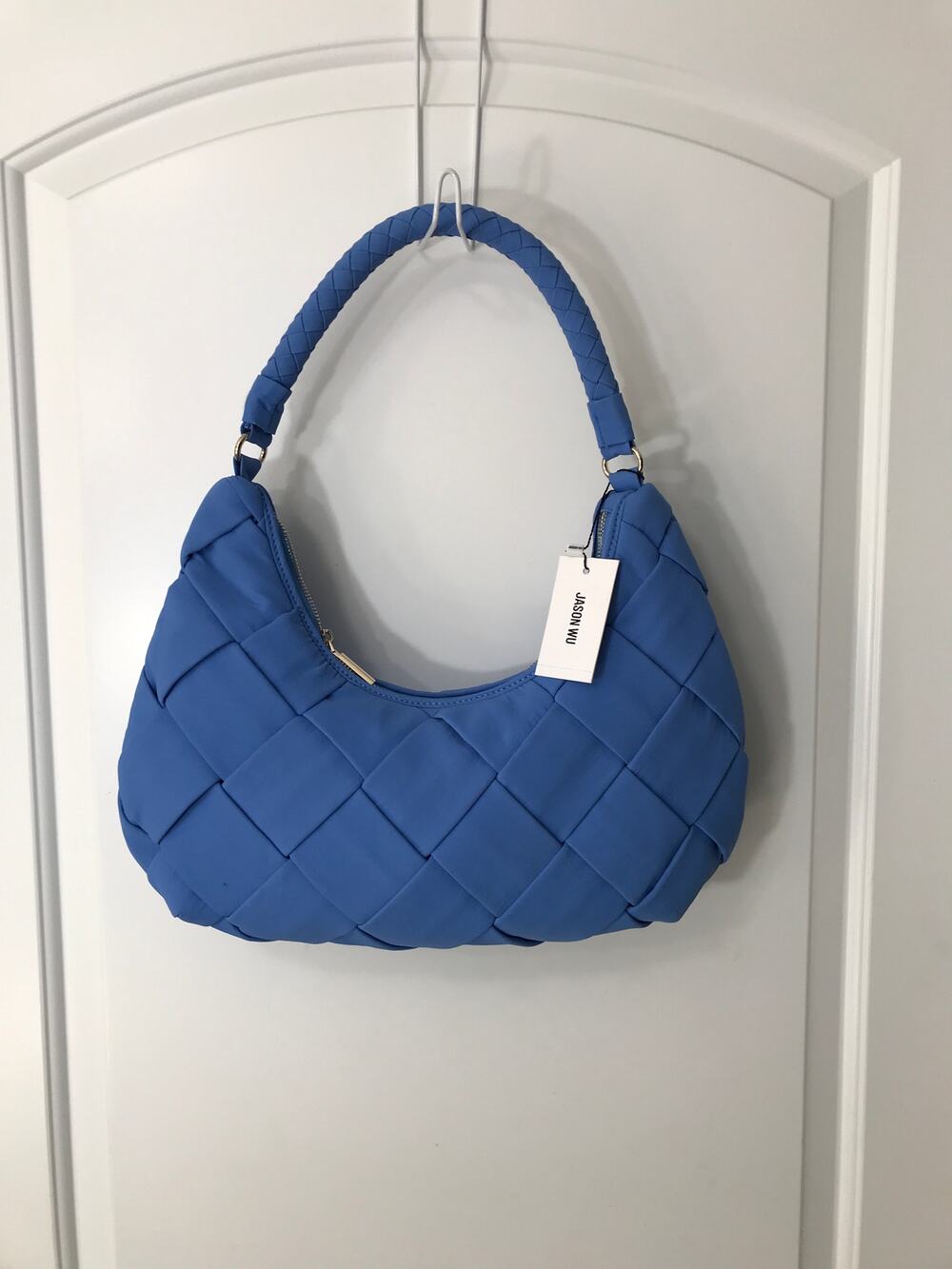 Jason Wu Vegan Leather Vista Blue Shoulder Bag NWT